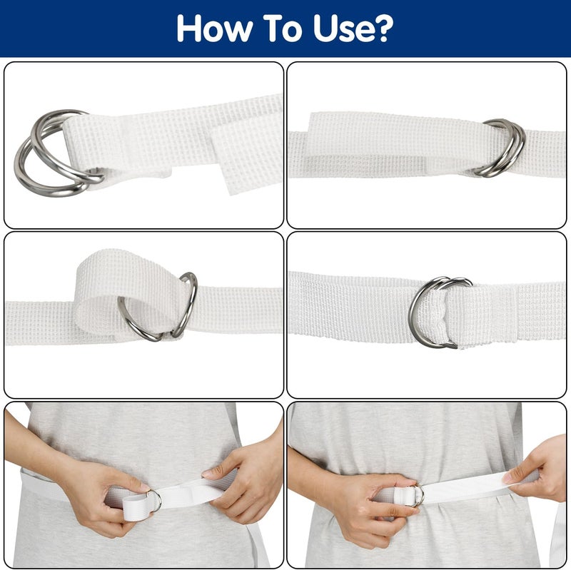 DkOvn 2 Pack Football Belts, 52 to 57 Inches Long, with Stainless Steel D Rings, for Youth, Adults - Image 3